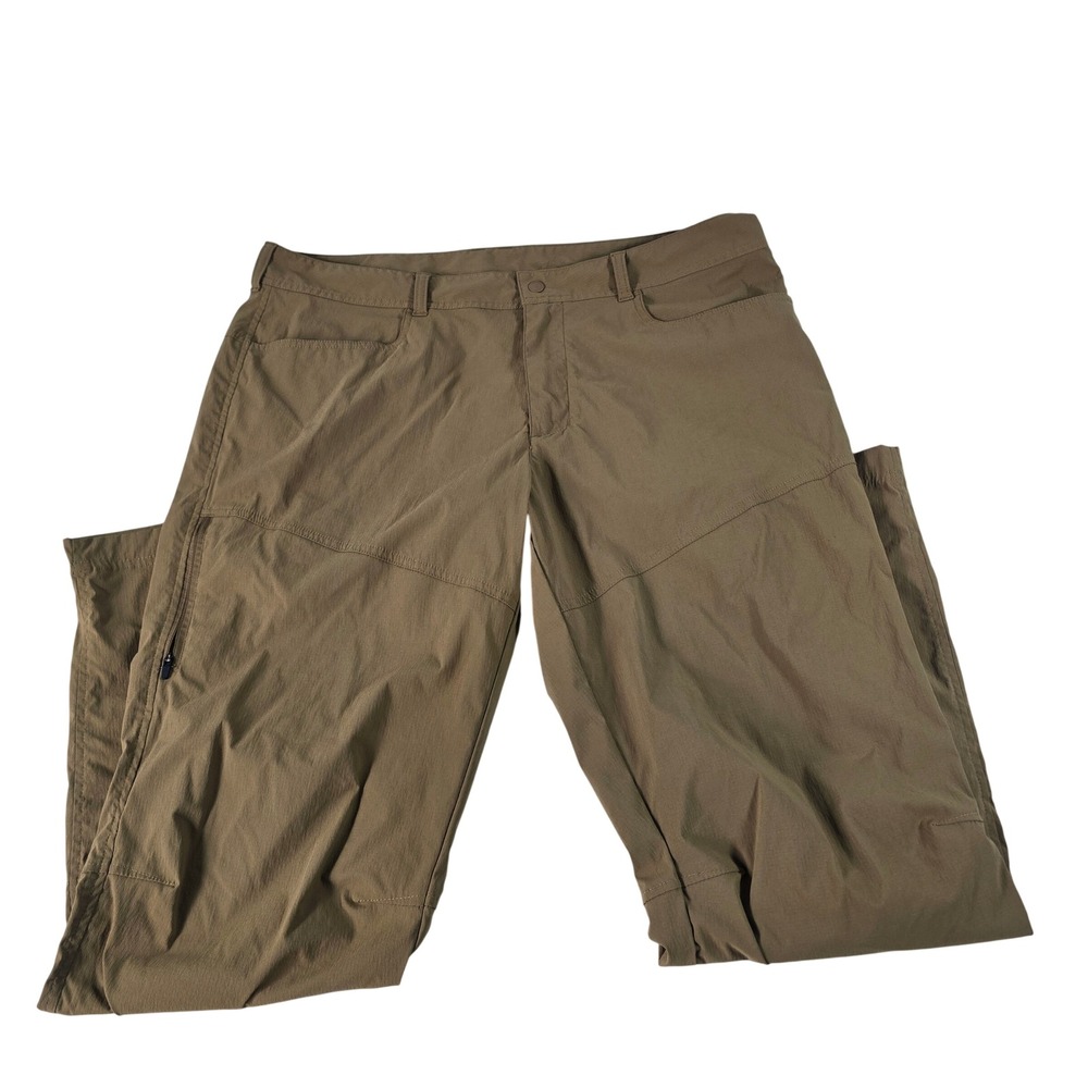 Mountain Hardwear Basin Trek Pants Mens‎ 38 Brown Tan Hiking Outdoor OM3049